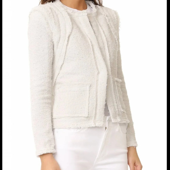 IRO Aidan Raw-Edge Boucle Jacket Blazer - Picture 2 of 9